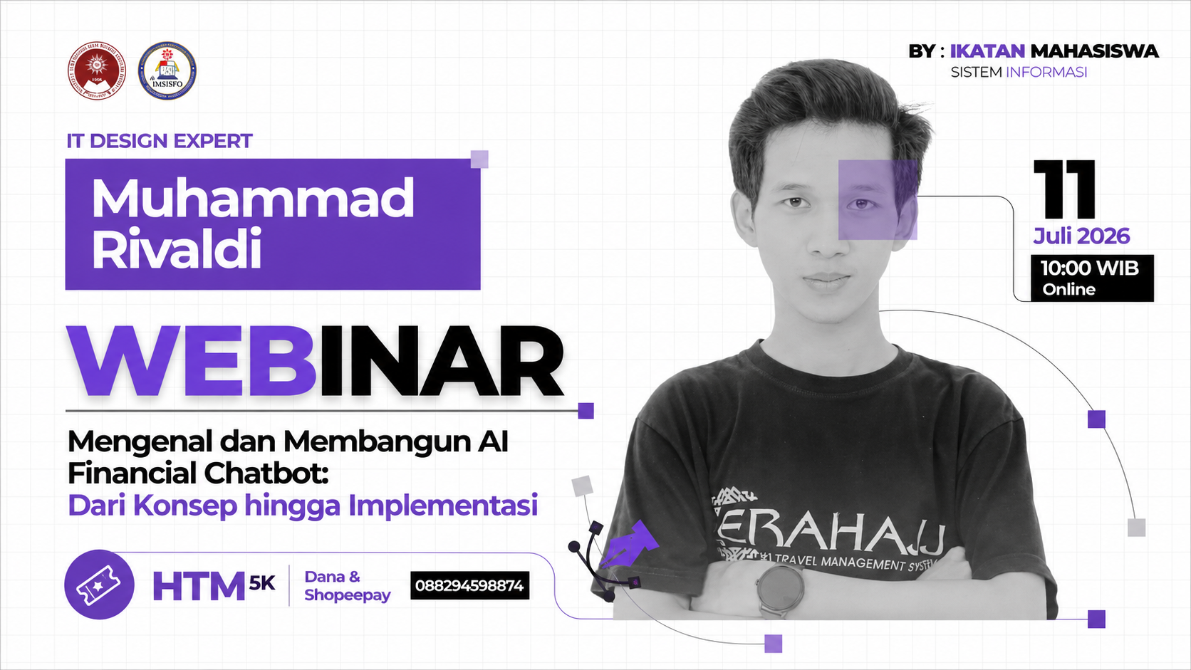 Flyer WEBINAR "Mengenal dan Membangun AI Financial Chatbot: Dari Konsep hingga Implementasi"